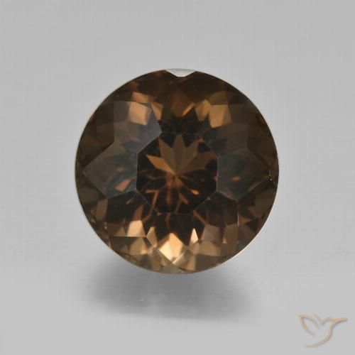 8.25ct 자연스러운 진한 파란색 스모키 쿼츠, 둥근, VVS-VS