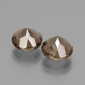 3.82캐럿 천연 초콜릿 브라운 스모키 쿼츠 보석, 라운드 컷, VS