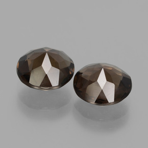 3.08캐럿 천연 미디엄 브라운 스모키 쿼츠 보석, 라운드 컷, VS