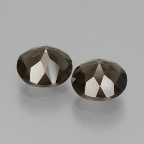 캐럿 천연 갈색 스모키 쿼츠 보석, 라운드 컷, VS