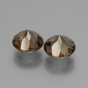 3.27캐럿 천연 갈색 스모키 쿼츠 보석, 라운드 컷, VS