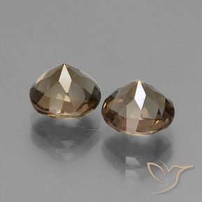 3.58캐럿 천연 미디엄 다크 브라운 스모키 쿼츠 보석, 라운드 컷, 7.89 mm, VS