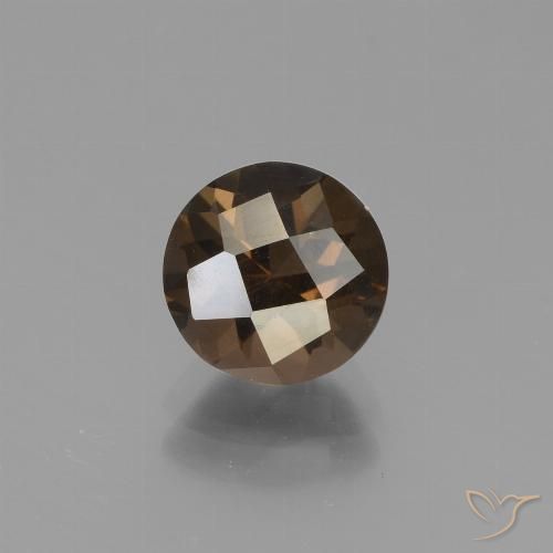 1.70ct 자연스러운 진저브라운 스모키 쿼츠, 둥근, VS
