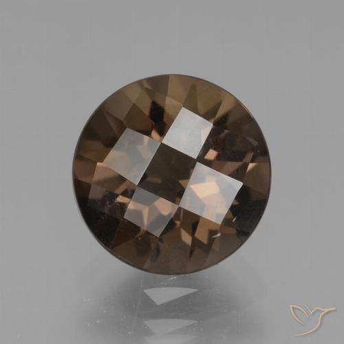2.29ct 자연스러운 엄버 브라운 스모키 쿼츠, 둥근, VS