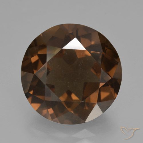 8.98ct 자연스러운 적갈색 스모키 쿼츠, 둥근, VS