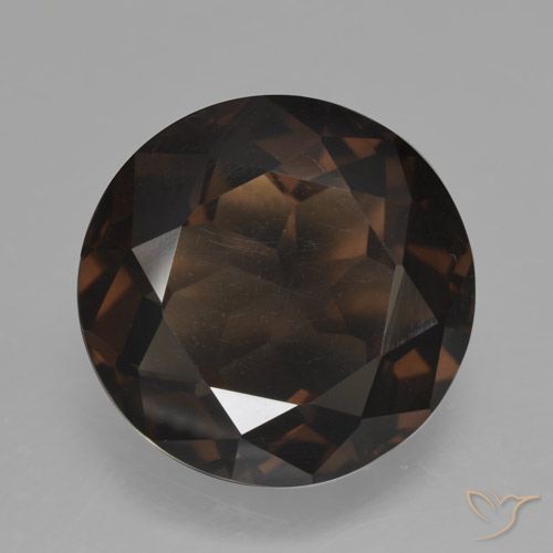10.34ct 자연스러운 어두운 갈색 스모키 쿼츠, 둥근, VVS-VS