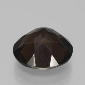 5.87캐럿 천연 브라운 스모키 쿼츠, 라운드 컷, 12.43 mm, VVS-VS