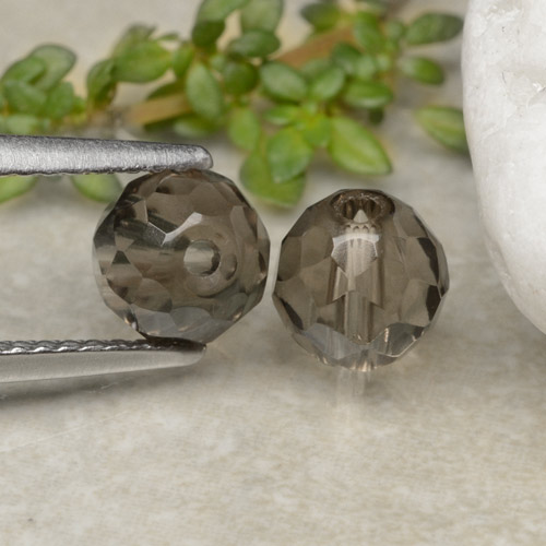 2.88캐럿 천연 블랙 브라운 스모키 쿼츠 보석, 구 / 공, 투명한