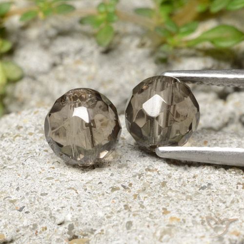 2.90캐럿 천연 페일 브라운 스모키 쿼츠 보석, 구형 / 볼, 6.21 mm, 투명한