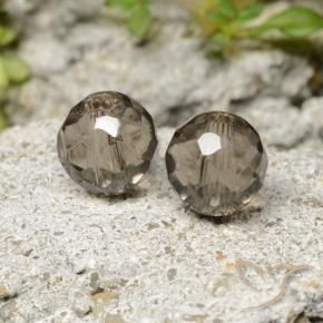 2.90캐럿 천연 페일 브라운 스모키 쿼츠 보석, 구형 / 볼, 6.21 mm, 투명한