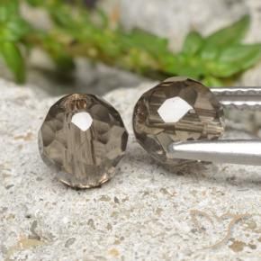 2.80캐럿 천연 미디엄 브라운 스모키 쿼츠 보석, 구형 / 볼, 5.93 mm, 투명한