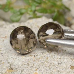 2.78캐럿 천연 뉴트럴 브라운 스모키 쿼츠 보석, 구 / 공, 투명한