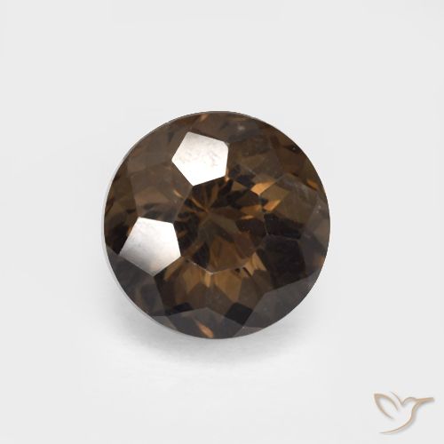 3.55ct 자연스러운 갈색 스모키 쿼츠, 둥근, VVS