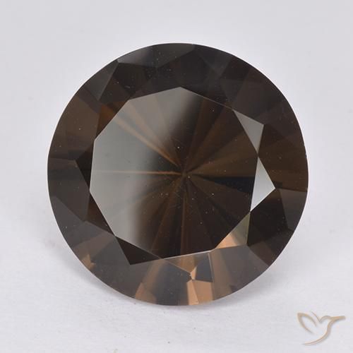 10.15ct 자연스러운 어두운 갈색 스모키 쿼츠, 둥근, VVS-VS