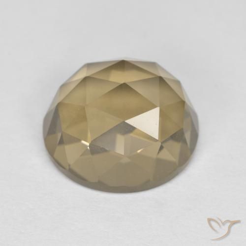 4.97ct 자연스러운 모카 브라운 스모키 쿼츠, 타원형, VVS-VS