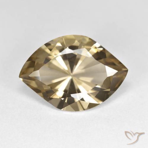 7.23ct 자연스러운 미디엄 브라운 스모키 쿼츠, 보석, VVS-VS
