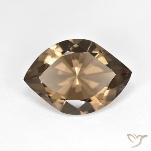 6.45ct 자연스러운 웜 브라운 스모키 쿼츠, 보석, VVS-VS