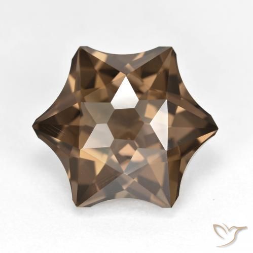 9.76ct 자연스러운 진저브라운 스모키 쿼츠, 팬시한, VVS