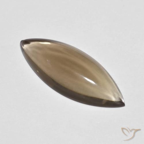 5.64ct 자연스러운 미디엄 라이트 브라운 스모키 쿼츠, 보석, 투명한