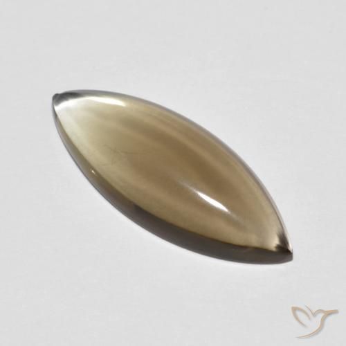 5.64ct 자연스러운 라이트 모카 스모키 쿼츠, 보석, 투명한