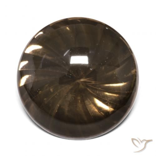 12.74ct 자연스러운 연한 갈색 스모키 쿼츠, 둥근, 투명한