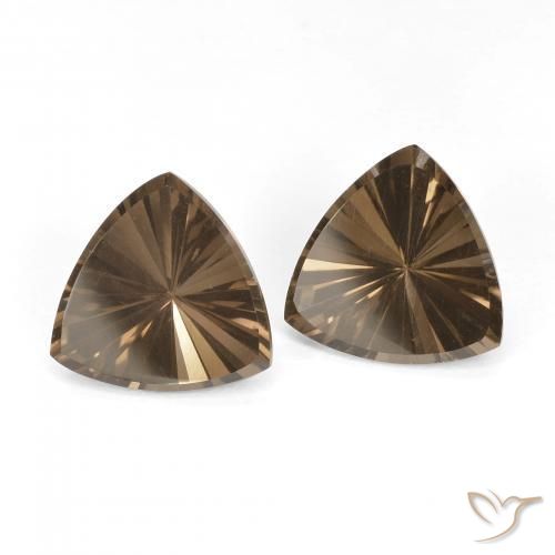 5.11캐럿 천연 짙은 갈색 스모키 쿼츠 보석, 일조, VVS