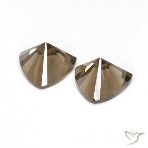 5.11캐럿 천연 짙은 갈색 스모키 쿼츠 보석, 일조, VVS