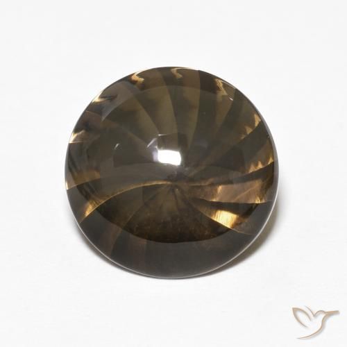 5.21ct 자연스러운 갈색 스모키 쿼츠, 둥근, 투명한