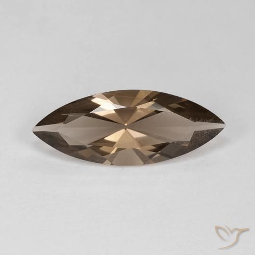 2.96ct 자연스러운 라이트 모카 스모키 쿼츠, 보석, VS