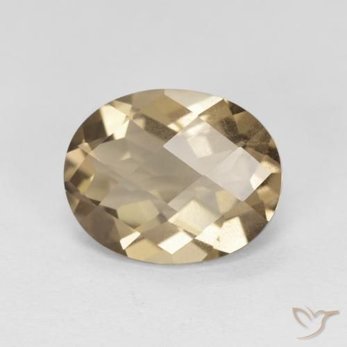 2.35ct 자연스러운 모카 브라운 스모키 쿼츠, 타원형, VS