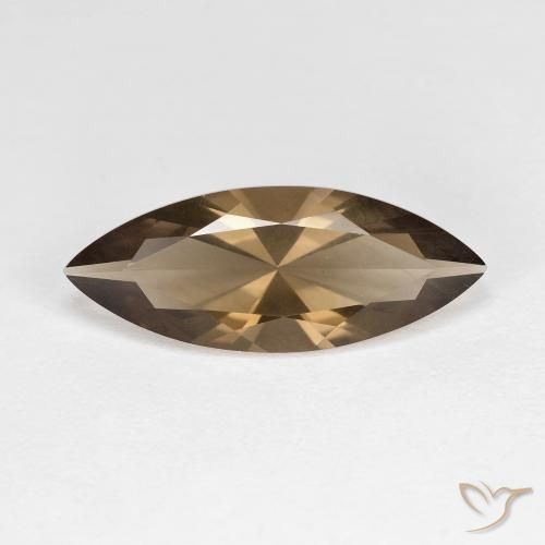 2.96ct 자연스러운 미디엄 라이트 브라운 스모키 쿼츠, 보석, VVS