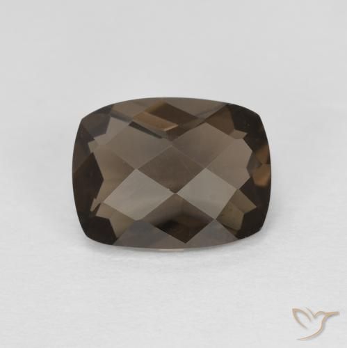 1.89ct 자연스러운 엄버 브라운 스모키 쿼츠, 방석, VVS