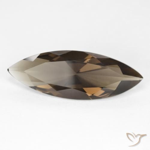 6.35캐럿 천연 Medium Light-Brown 스모키 쿼츠, 보석, VVS