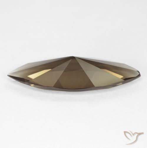 6.35캐럿 천연 Medium Light-Brown 스모키 쿼츠, 보석, VVS