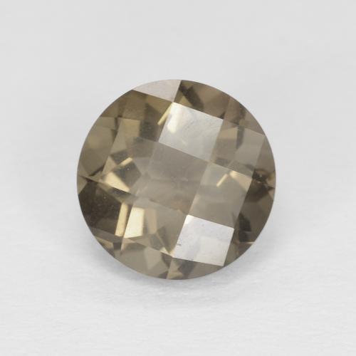 1.22ct 자연스러운 Medium Light-Brown 스모키 쿼츠, 둥근, VVS
