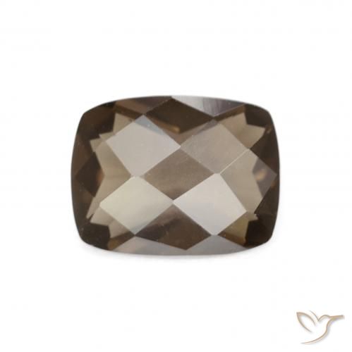 1.89ct 자연스러운 히코리 브라운 스모키 쿼츠, 방석, VVS