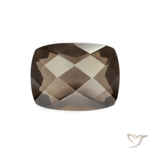 1.96ct 자연스러운 웜 브라운 스모키 쿼츠, 방석, VVS