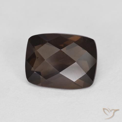 1.97ct 자연스러운 짙은 갈색 스모키 쿼츠, 방석, VS