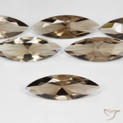 6.14ct 자연스러운 미디엄 브라운 스모키 쿼츠, 보석, VVS