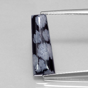 3.20캐럿 천연 눈송이 눈송이 흑요석, 멋진 모양, 불투명체