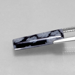 3.20캐럿 천연 눈송이 눈송이 흑요석, 멋진 모양, 불투명체