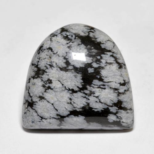 22.24캐럿 천연 멀티컬러 스노우플레이크 옵시디언, 멋진 모양, 22.1×20.9 mm, 불투명체