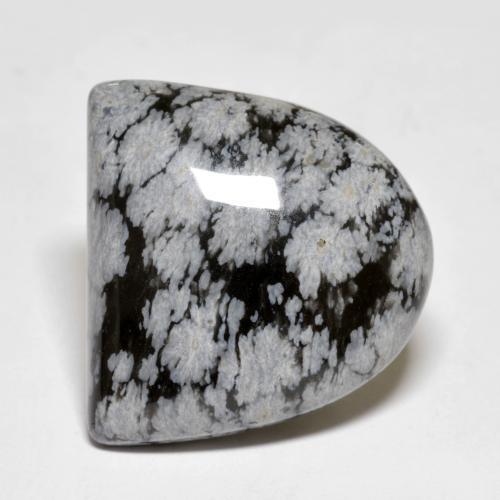 22.24캐럿 천연 멀티컬러 스노우플레이크 옵시디언, 멋진 모양, 22.1×20.9 mm, 불투명체