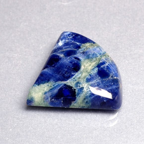 10.30캐럿 천연 바이올렛 블루 소달라이트, 멋진 모양, 20.5×18.9 mm, 불투명체