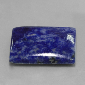 30.07캐럿 천연 바이올렛 블루 소달라이트, 바게트, 27×18.2 mm, 불투명체