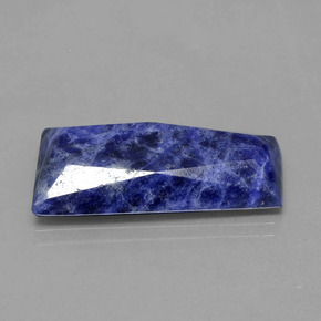 19.19캐럿 천연 바이올렛 블루 소달라이트, 멋진 모양, 29.3×15.5 mm, 불투명체