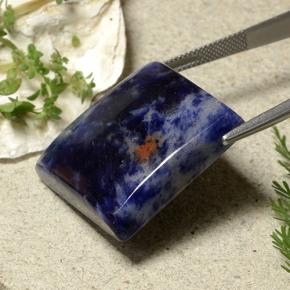 54.07캐럿 천연 바이올렛 블루 소달라이트, 정사각형, 불투명체