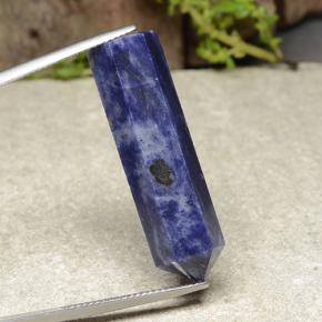 25.16캐럿 천연 바이올렛 블루 소달라이트, 멋진 모양, 33.9×10 mm, 불투명체