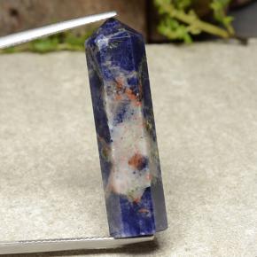 20.35캐럿 천연 멀티컬러 소달라이트, 멋진 모양, 32.7×8.8 mm, 불투명체
