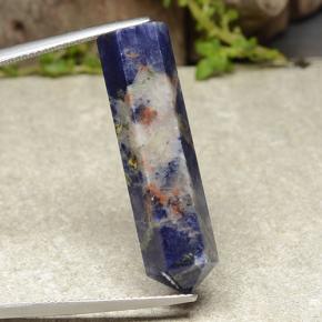 20.35캐럿 천연 멀티컬러 소달라이트, 멋진 모양, 32.7×8.8 mm, 불투명체